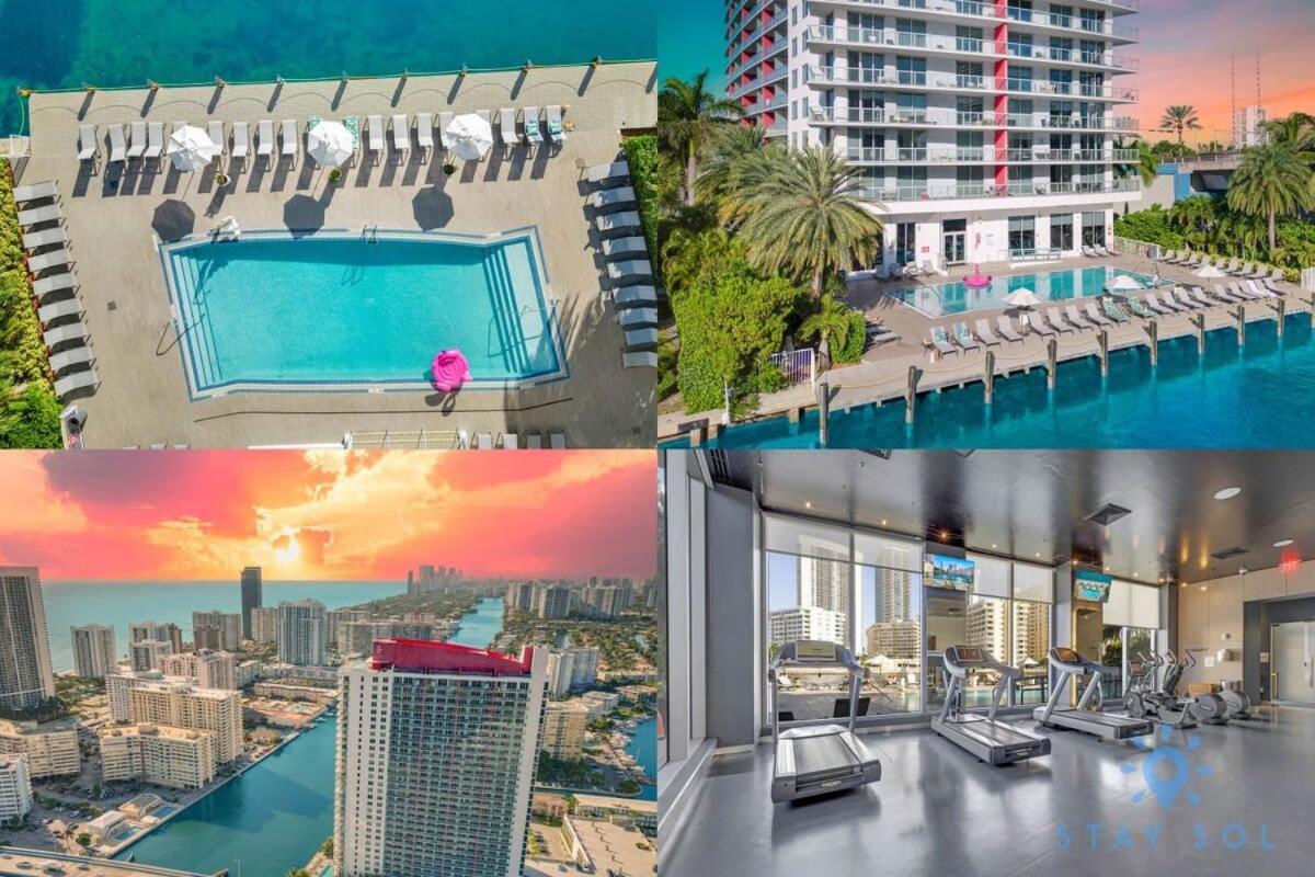 Amenities BALCONY w Stunning Views-Beachfront Hallandale Beach Exterior foto